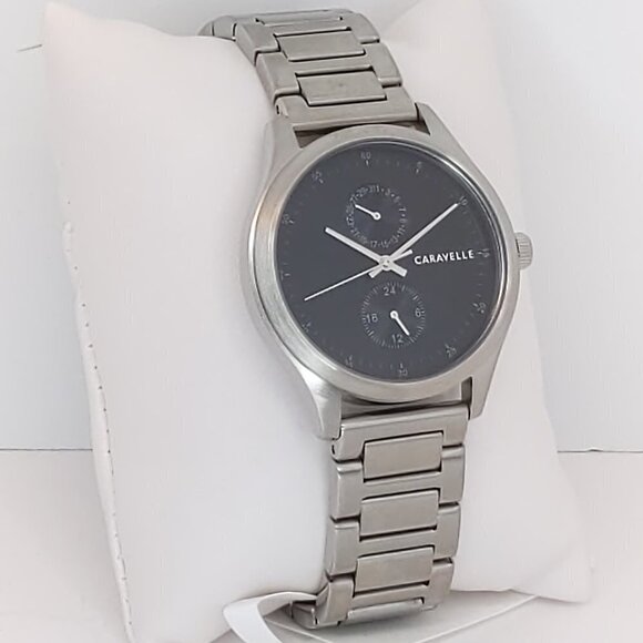 Caravelle Men's Min Max Casual Watch By Bulova Date Indicator 24-Hr Dial 41mm - Picture 2 of 11